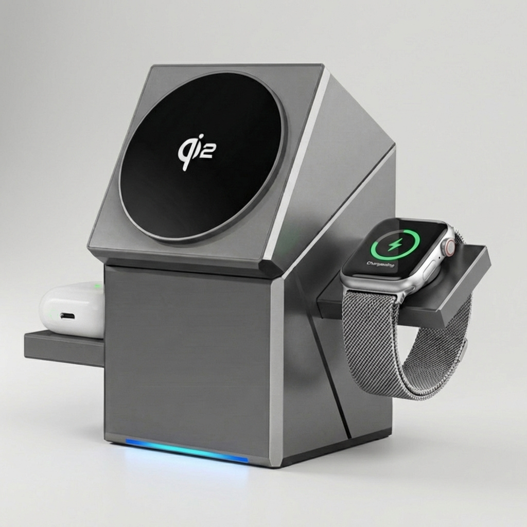 ChargeNova™ - chargeur sans fil 3-en-1 CubiOne